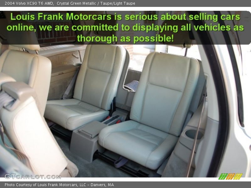 Crystal Green Metallic / Taupe/Light Taupe 2004 Volvo XC90 T6 AWD