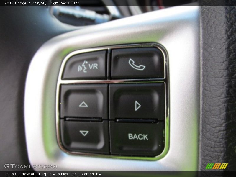 Bright Red / Black 2013 Dodge Journey SE