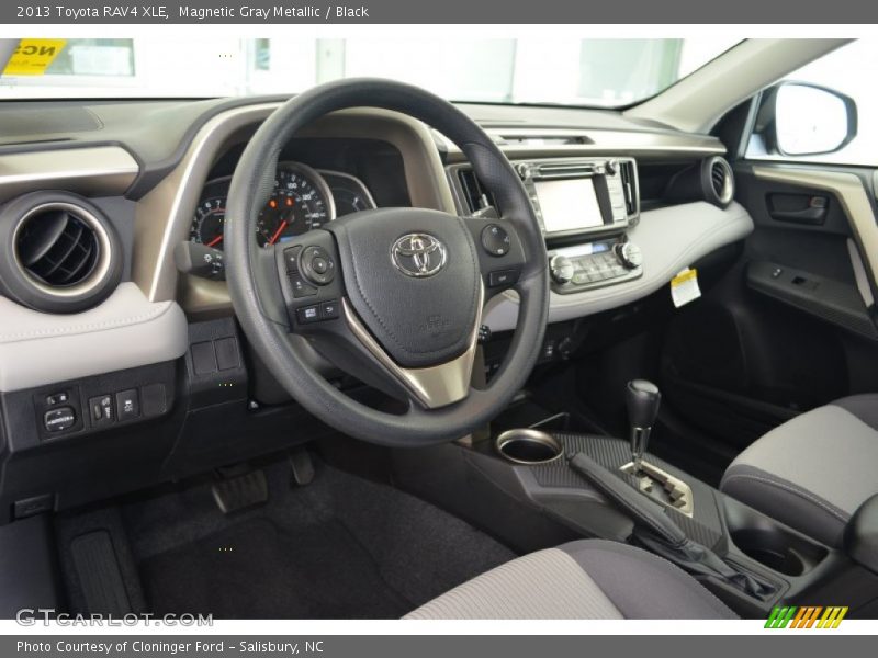 Magnetic Gray Metallic / Black 2013 Toyota RAV4 XLE