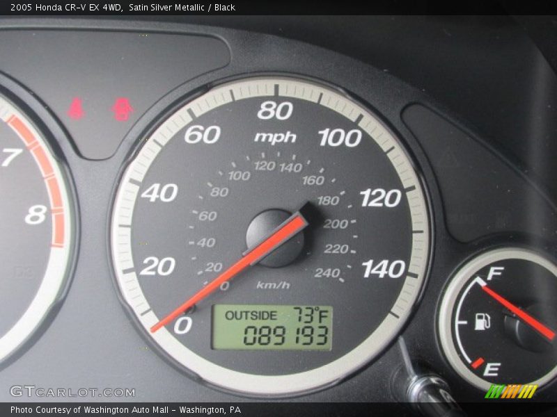 Satin Silver Metallic / Black 2005 Honda CR-V EX 4WD