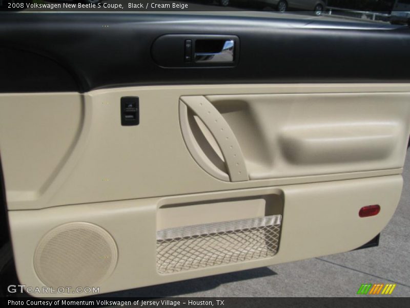 Black / Cream Beige 2008 Volkswagen New Beetle S Coupe