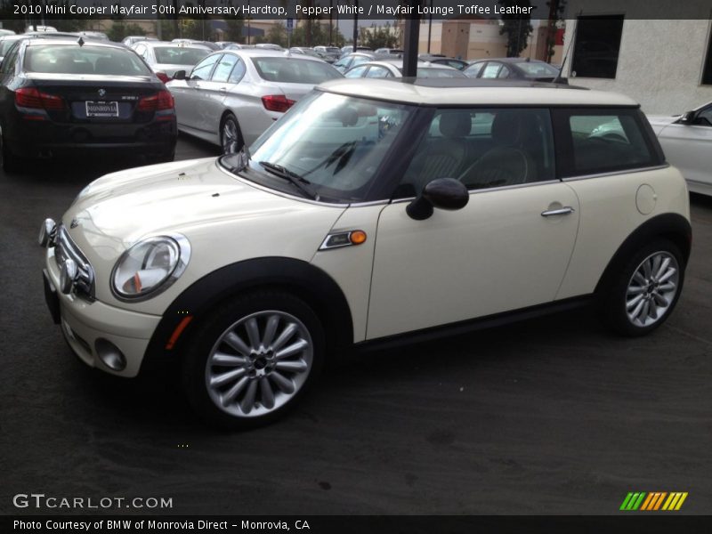 Pepper White / Mayfair Lounge Toffee Leather 2010 Mini Cooper Mayfair 50th Anniversary Hardtop