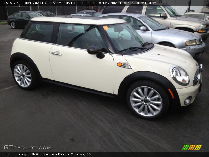 Pepper White / Mayfair Lounge Toffee Leather 2010 Mini Cooper Mayfair 50th Anniversary Hardtop