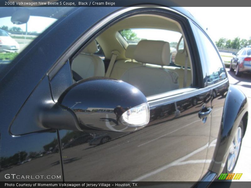 Black / Cream Beige 2008 Volkswagen New Beetle S Coupe