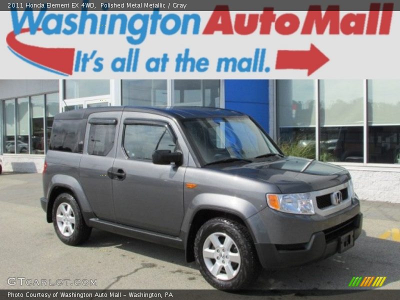 Polished Metal Metallic / Gray 2011 Honda Element EX 4WD