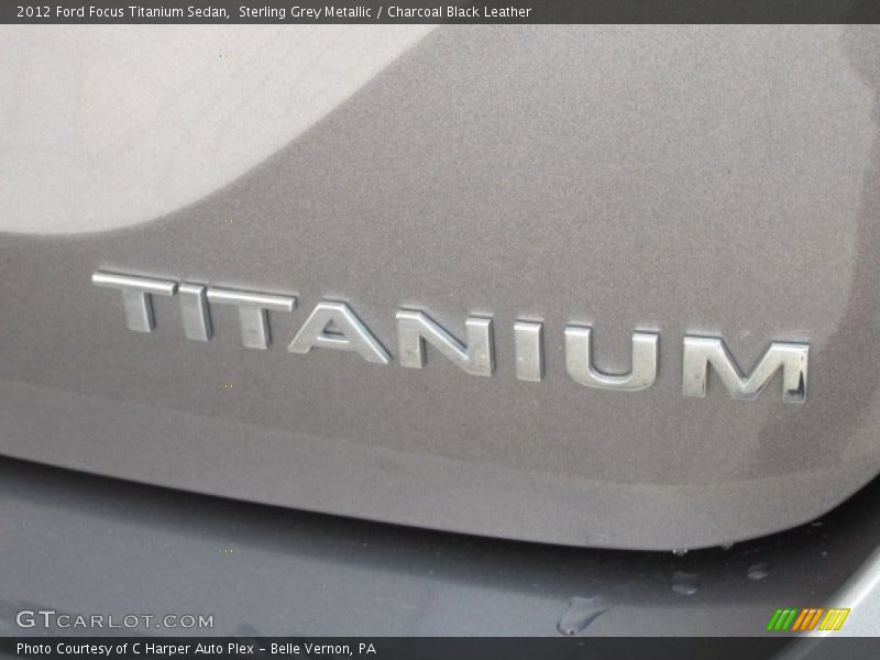 Sterling Grey Metallic / Charcoal Black Leather 2012 Ford Focus Titanium Sedan