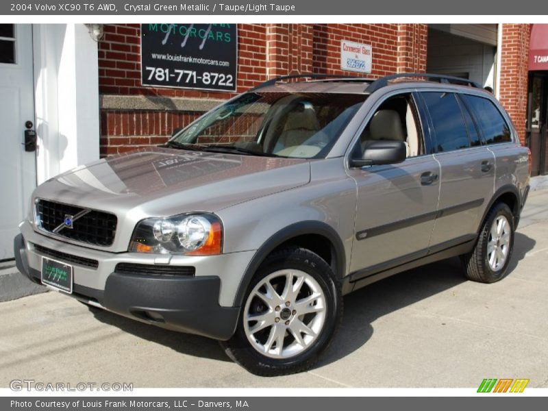 Crystal Green Metallic / Taupe/Light Taupe 2004 Volvo XC90 T6 AWD