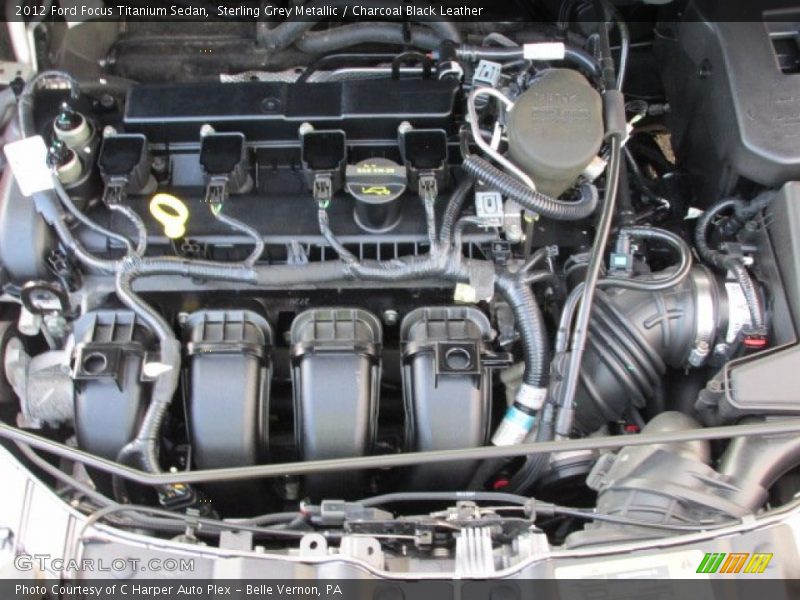 Sterling Grey Metallic / Charcoal Black Leather 2012 Ford Focus Titanium Sedan