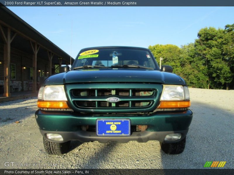 Amazon Green Metallic / Medium Graphite 2000 Ford Ranger XLT SuperCab