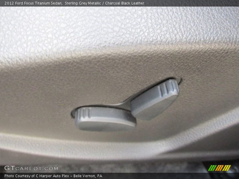 Sterling Grey Metallic / Charcoal Black Leather 2012 Ford Focus Titanium Sedan