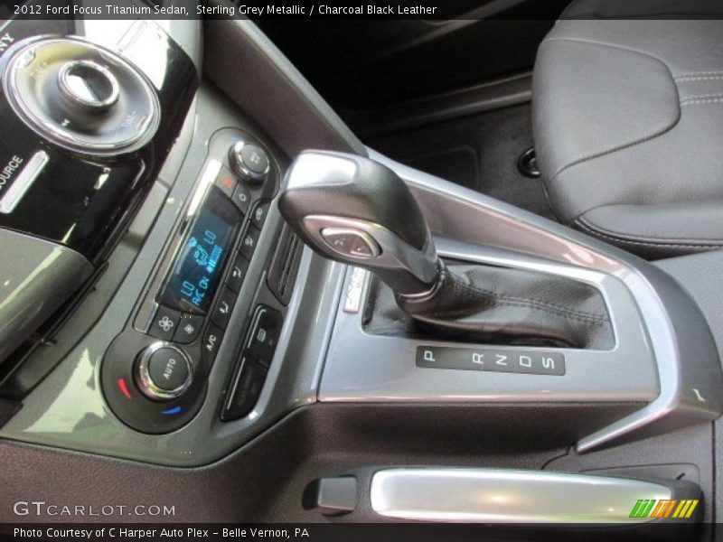 Sterling Grey Metallic / Charcoal Black Leather 2012 Ford Focus Titanium Sedan