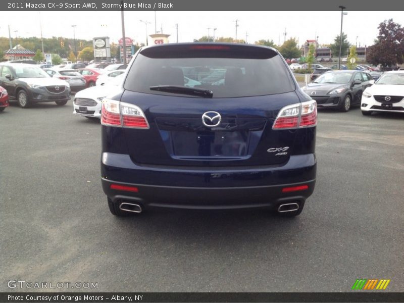 Stormy Blue Mica / Black 2011 Mazda CX-9 Sport AWD