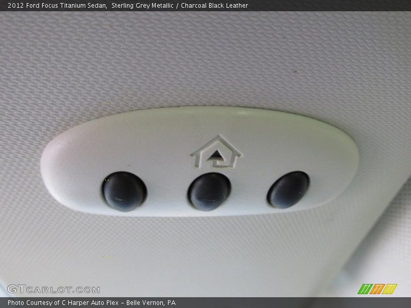 Sterling Grey Metallic / Charcoal Black Leather 2012 Ford Focus Titanium Sedan