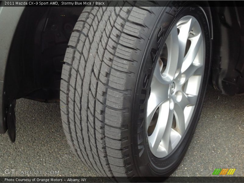 Stormy Blue Mica / Black 2011 Mazda CX-9 Sport AWD