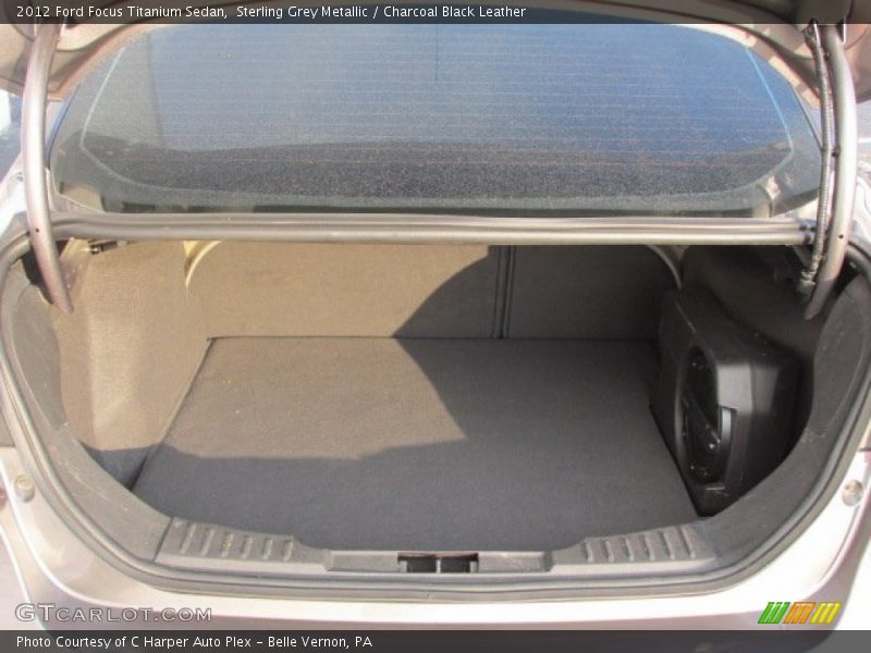Sterling Grey Metallic / Charcoal Black Leather 2012 Ford Focus Titanium Sedan