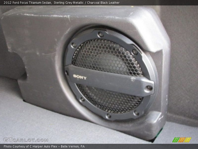 Sterling Grey Metallic / Charcoal Black Leather 2012 Ford Focus Titanium Sedan