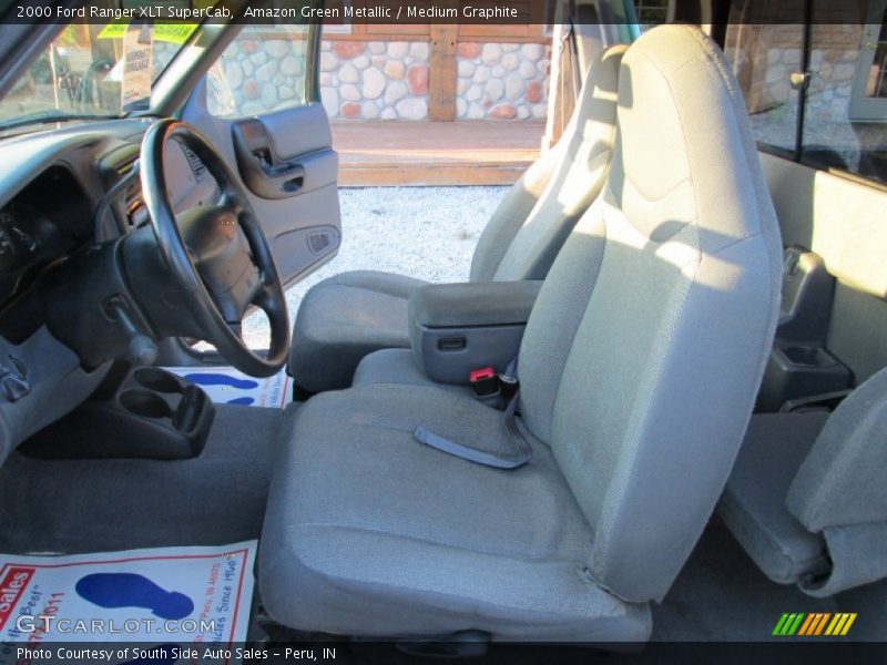Amazon Green Metallic / Medium Graphite 2000 Ford Ranger XLT SuperCab
