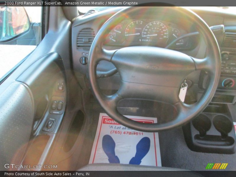 Amazon Green Metallic / Medium Graphite 2000 Ford Ranger XLT SuperCab