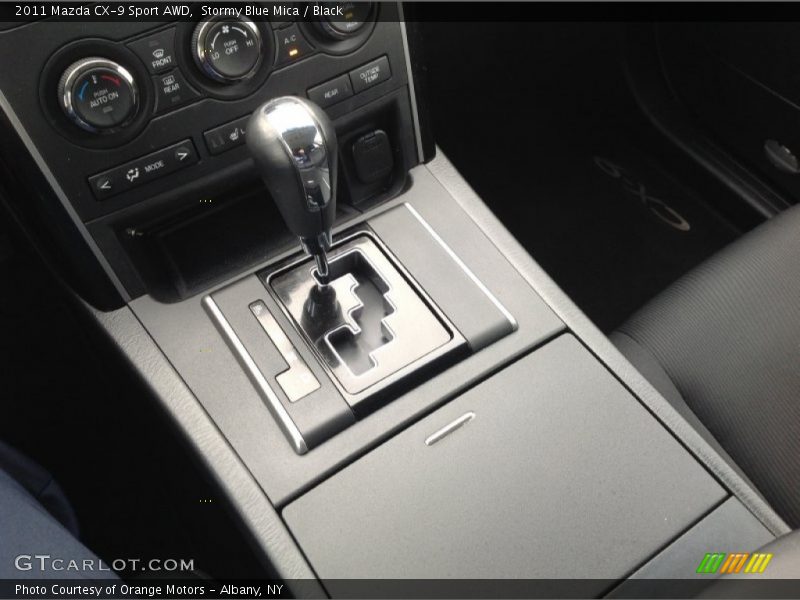 Stormy Blue Mica / Black 2011 Mazda CX-9 Sport AWD