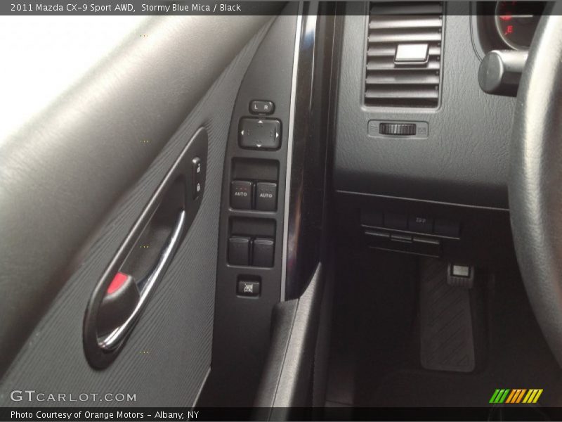 Stormy Blue Mica / Black 2011 Mazda CX-9 Sport AWD