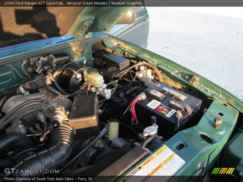 Amazon Green Metallic / Medium Graphite 2000 Ford Ranger XLT SuperCab