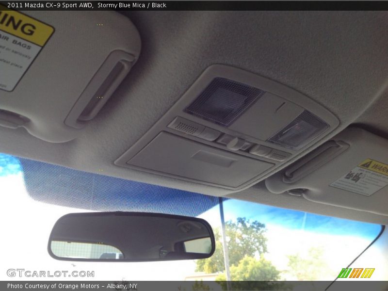 Stormy Blue Mica / Black 2011 Mazda CX-9 Sport AWD