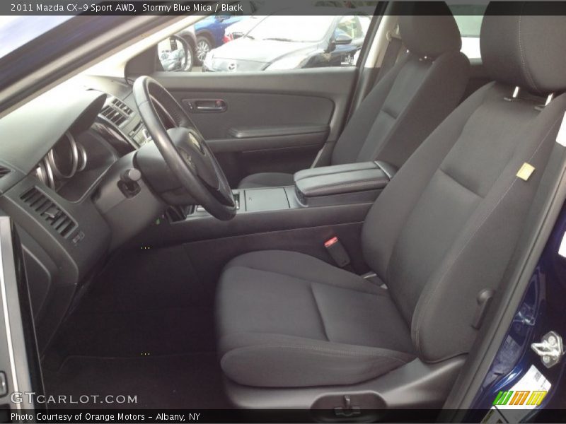 Stormy Blue Mica / Black 2011 Mazda CX-9 Sport AWD