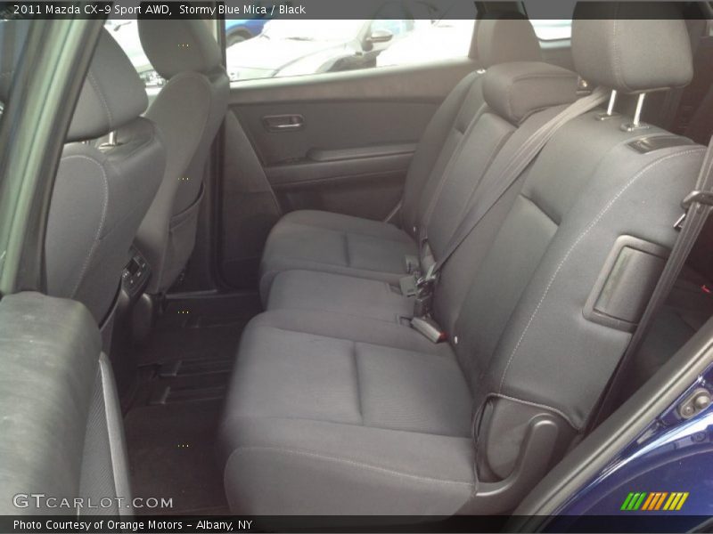 Stormy Blue Mica / Black 2011 Mazda CX-9 Sport AWD