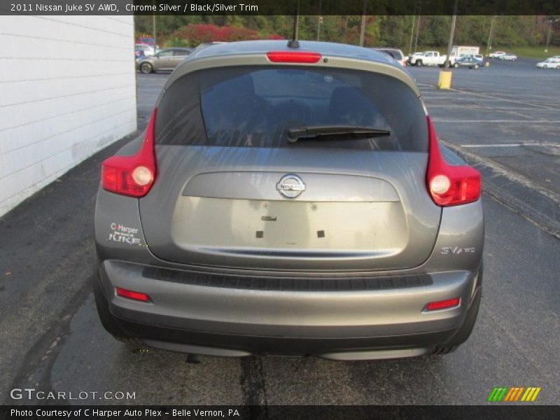 Chrome Silver / Black/Silver Trim 2011 Nissan Juke SV AWD