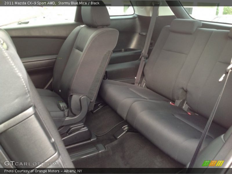 Stormy Blue Mica / Black 2011 Mazda CX-9 Sport AWD