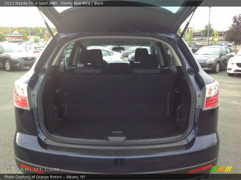 Stormy Blue Mica / Black 2011 Mazda CX-9 Sport AWD