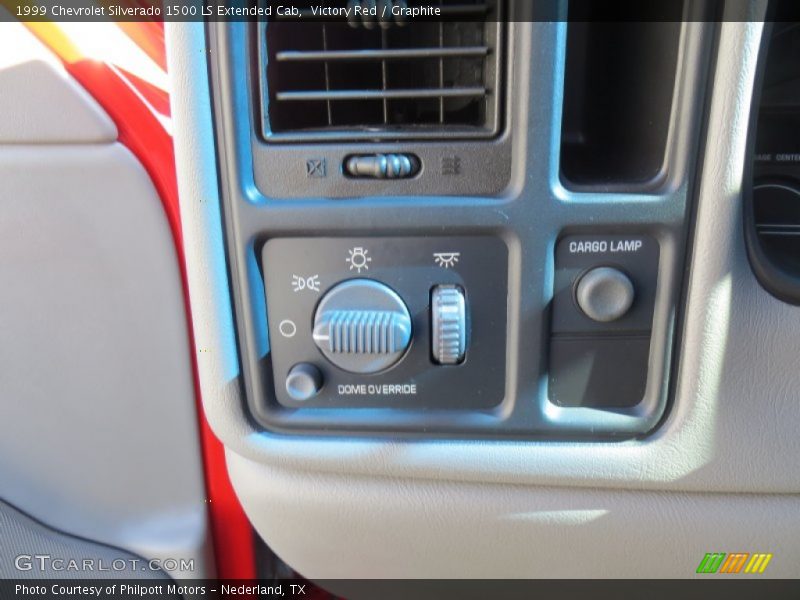 Victory Red / Graphite 1999 Chevrolet Silverado 1500 LS Extended Cab