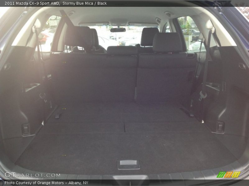 Stormy Blue Mica / Black 2011 Mazda CX-9 Sport AWD