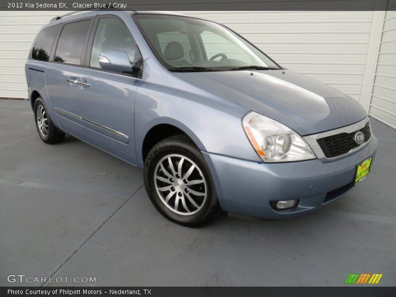 Glacier Blue / Gray 2012 Kia Sedona EX