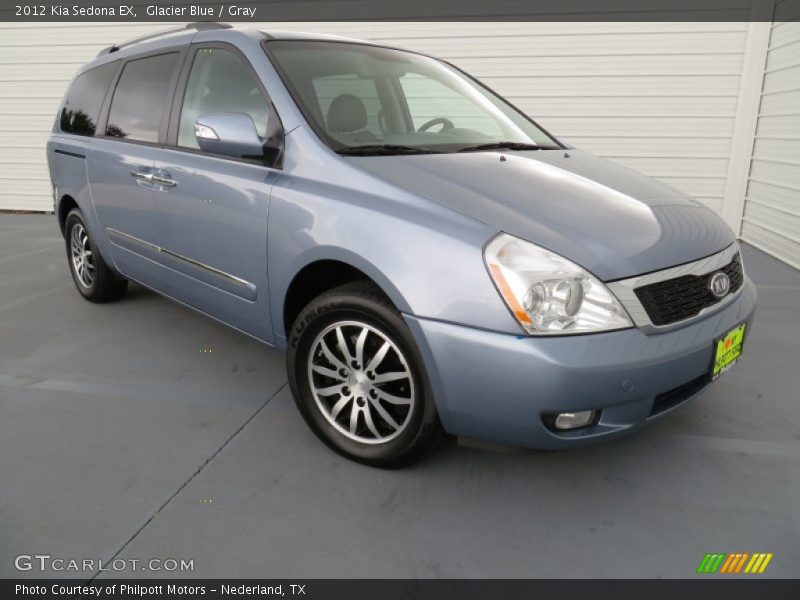 Glacier Blue / Gray 2012 Kia Sedona EX