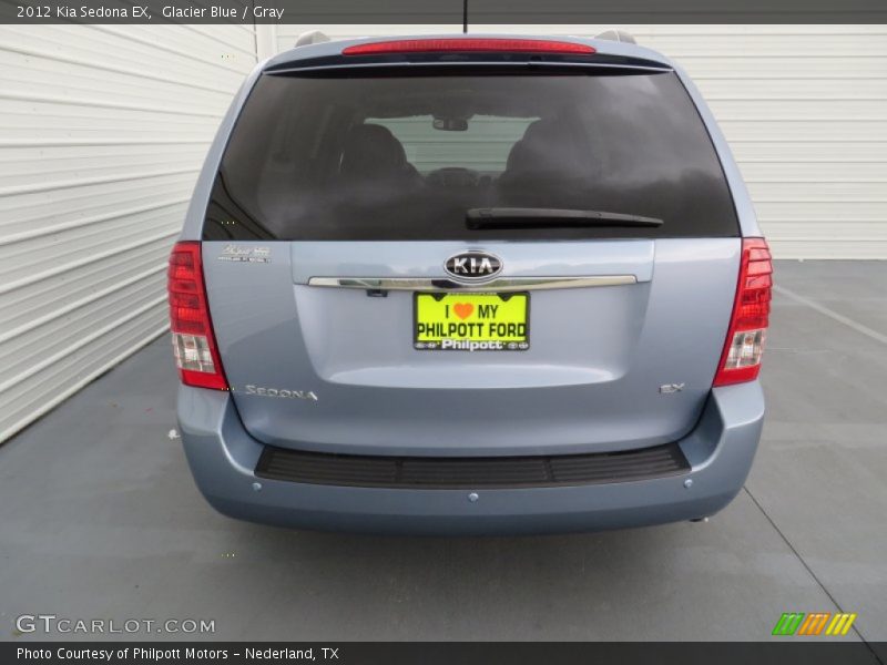 Glacier Blue / Gray 2012 Kia Sedona EX