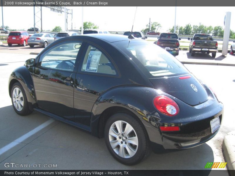 Black / Cream Beige 2008 Volkswagen New Beetle S Coupe