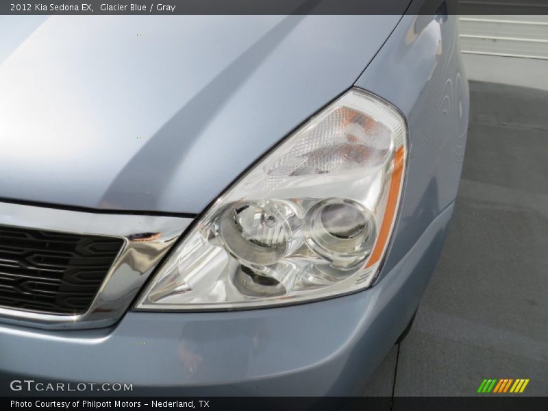 Glacier Blue / Gray 2012 Kia Sedona EX