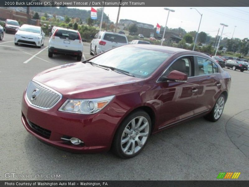 Red Jewel Tintcoat / Dark Titanium/Light Titanium 2010 Buick LaCrosse CXS