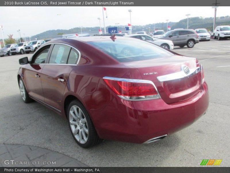 Red Jewel Tintcoat / Dark Titanium/Light Titanium 2010 Buick LaCrosse CXS