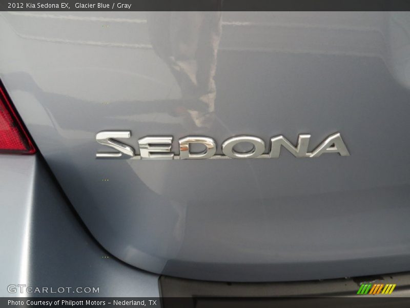 Glacier Blue / Gray 2012 Kia Sedona EX