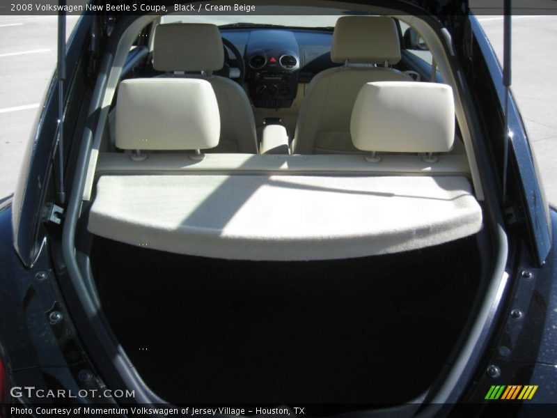 Black / Cream Beige 2008 Volkswagen New Beetle S Coupe