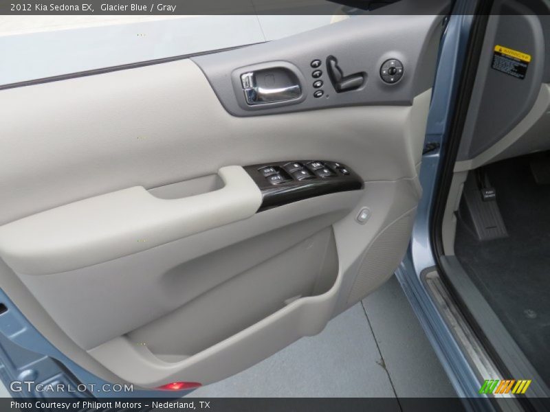 Glacier Blue / Gray 2012 Kia Sedona EX