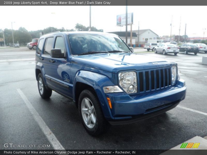 Deep Water Blue Pearl / Dark Slate Gray 2009 Jeep Liberty Sport 4x4