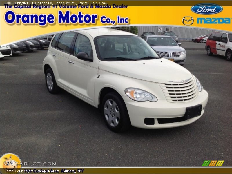 Stone White / Pastel Slate Gray 2008 Chrysler PT Cruiser LX