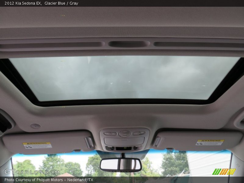 Glacier Blue / Gray 2012 Kia Sedona EX