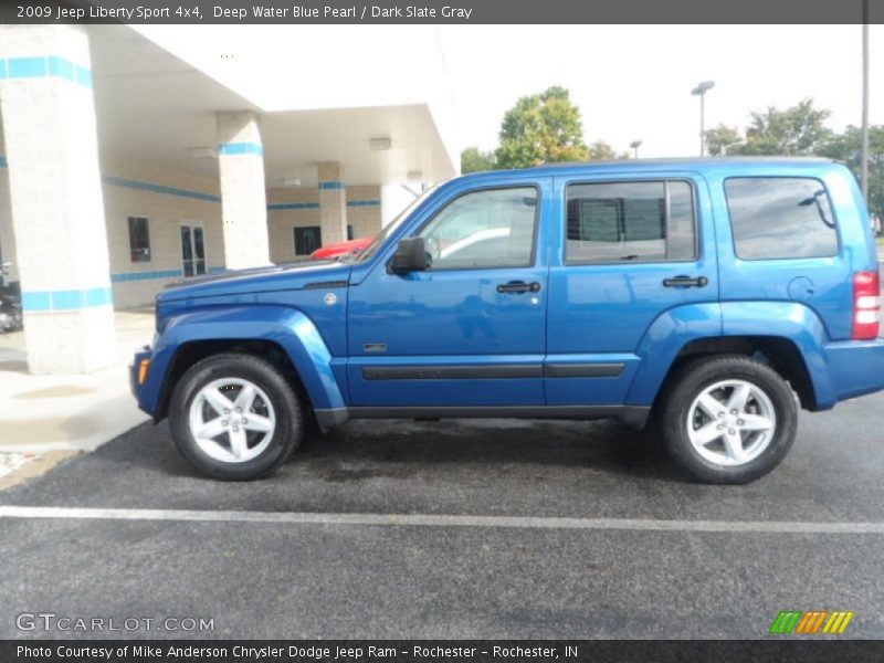 Deep Water Blue Pearl / Dark Slate Gray 2009 Jeep Liberty Sport 4x4