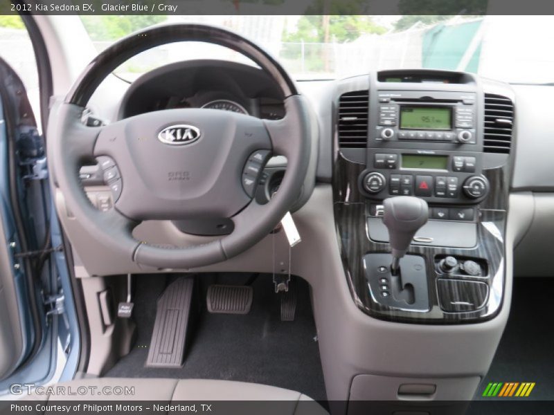 Glacier Blue / Gray 2012 Kia Sedona EX