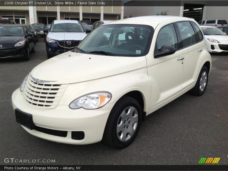 Stone White / Pastel Slate Gray 2008 Chrysler PT Cruiser LX