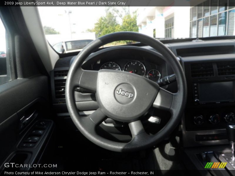 Deep Water Blue Pearl / Dark Slate Gray 2009 Jeep Liberty Sport 4x4
